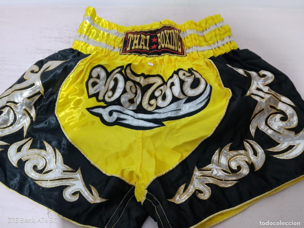 Colecionismo desportivo: boxeo Muay Thai artes marciales boxing shorts pantalon L kick boxing mma L