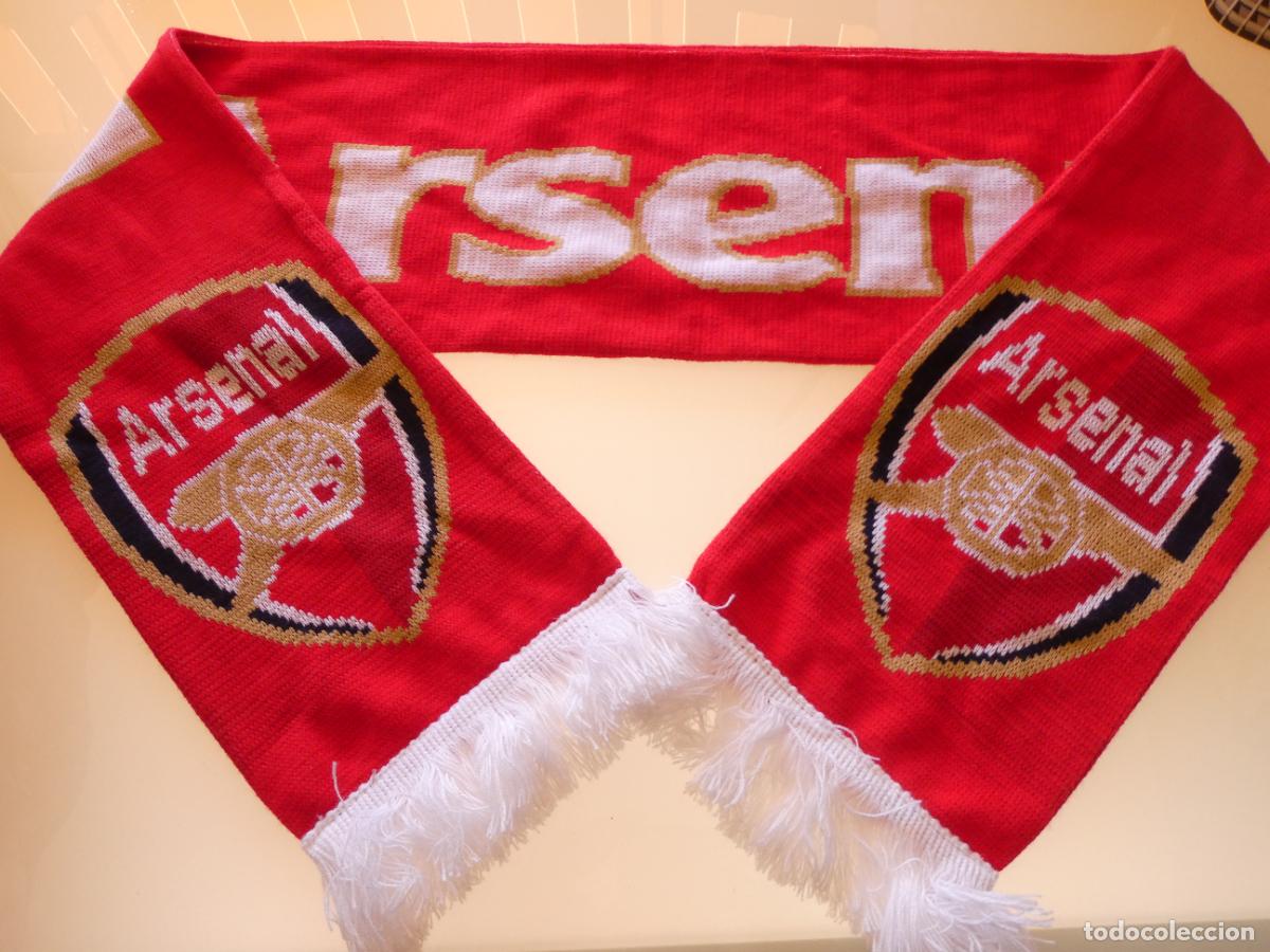 Coleccionismo deportivo: BUFANDA DE F&Uacute;TBOL. ARSENAL FC PREMIER LEAGUE INGLATERRA. 150GR