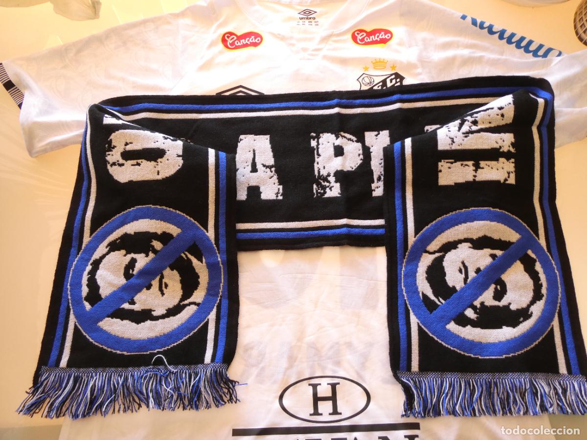 Coleccionismo deportivo: BUFANDA DE F&Uacute;TBOL ODIO F&Uacute;TBOL MODERNO PLATINI UEFA. REGALO CAMISETA SANTOS NEYMAR BRASIL XXL. 300GR