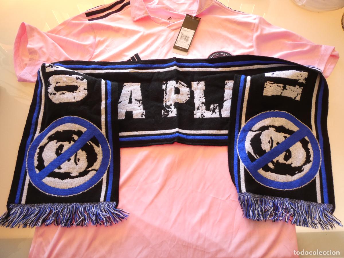 Coleccionismo deportivo: BUFANDA DE F&Uacute;TBOL ODIO F&Uacute;TBOL MODERNO PLATINI UEFA. REGALO CAMISETA INTER MIAMI LEO MESSI. 300GR