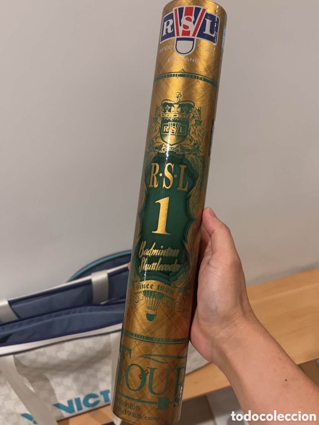 Coleccionismo deportivo: Volante/shuttlecock de b&aacute;dmiton RSL N1 (12shuttlecock)