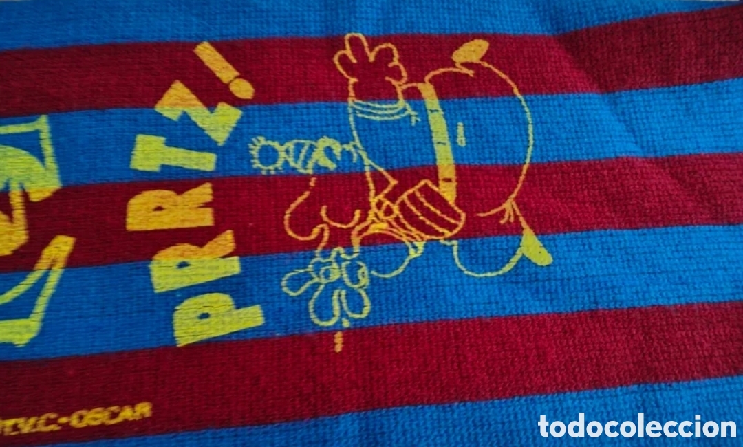 Coleccionismo deportivo: Bufanda Jordi Cul&eacute; y gorro azulgrana - Foto 3
