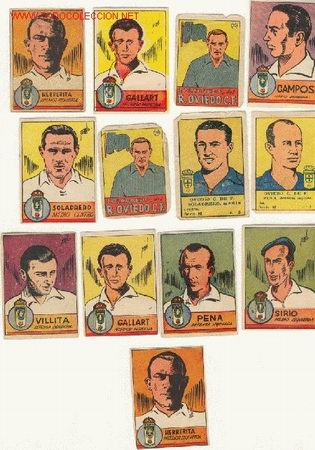 Coleccionismo cromos antiguos: CROMOS OVIEDO A&Ntilde;OS 40 - Foto 1