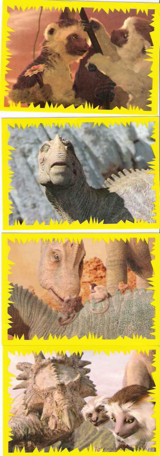 Coleccionismo cromos antiguos: 4 cromos Dinosaurio de Panini - Foto 1