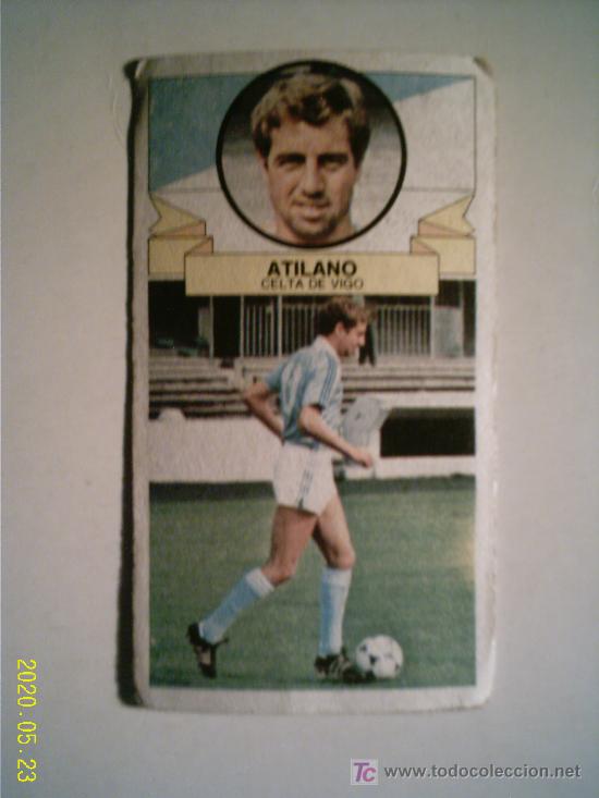 Collectable Antique Stickers: CROMO DE ATILANO // CELTA DE VIGO. LIGA 85/86 EDICIONES ESTE.