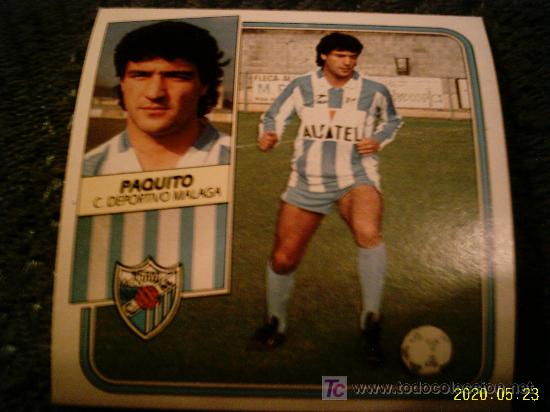 Collectable Antique Stickers: CROMO DE PAQUITO // C.D. M&Aacute;LAGA. LIGA 89-90. EDICIONES ESTE