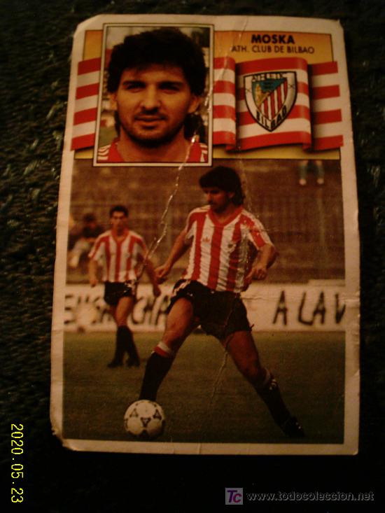 Colecionismo Cromos antigos: CROMO DE MOSKA // ATHLETIC DE BILBAO. LIGA 1990-1991. EDICIONES ESTE.