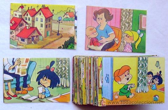 Coleccionismo cromos antiguos: Vamos a la cama -Editorial Bruguera 1965-Colecci&oacute;n completa 180 cromos nunca pegados- Famila Telerin