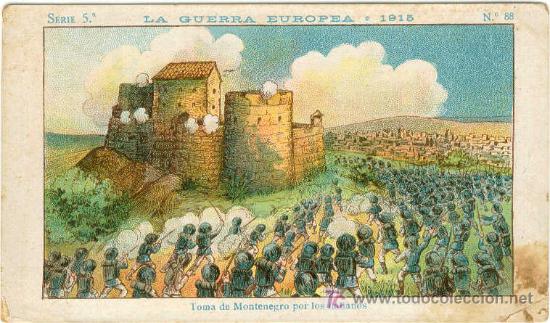 Coleccionismo cromos antiguos: (CH-74)CROMOS CHOCOLATES LA GUERRA EUROPEA 1915 SERIE 5 A&Ntilde;OS 20 a 1,50 Euros el cromo.
