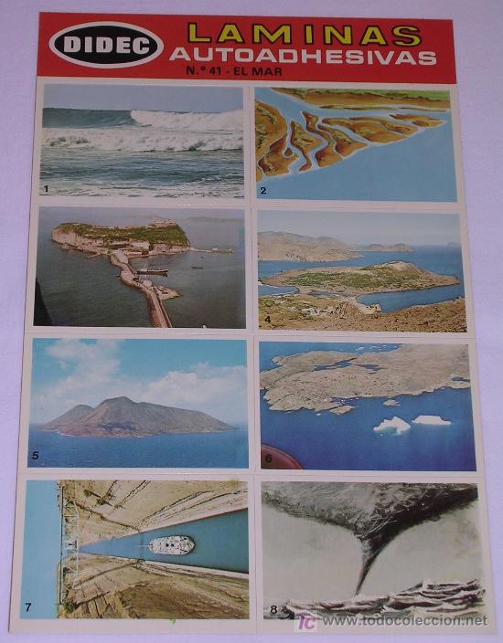 Coleccionismo cromos antiguos: LAMINAS AUTOADHESIVAS * DIDEC * PRIMERA SERIE. N&ordm; 41 EL MAR - Foto 1