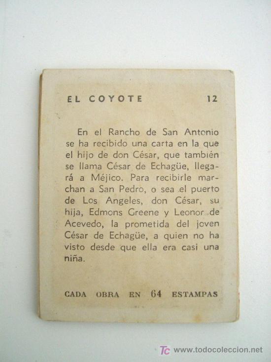Coleccionismo cromos antiguos: 79 CROMOS ANTIGUOS EL COYOTE - Foto 4