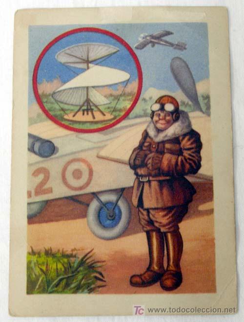 Coleccionismo cromos antiguos: Cromo colecci&oacute;n Origen de los deportes Aviaci&oacute;n