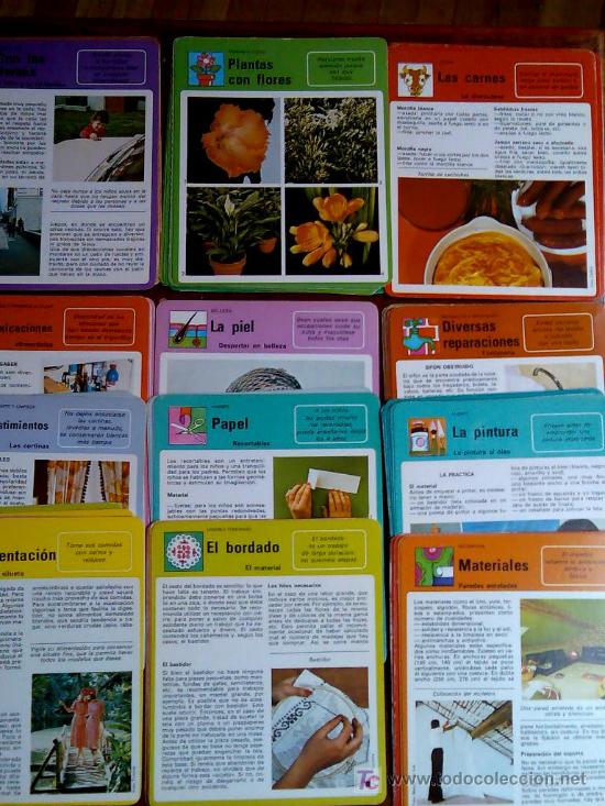 Coleccionismo Cromos antiguos: 90 FICHAS DE AUTOAYUDA &Oacute; HOBBIES MUY BIEN EXPLICADAS