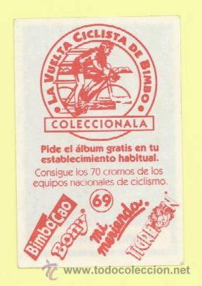 Coleccionismo cromos antiguos: La vuelta ciclista de BIMBO - Foto 1