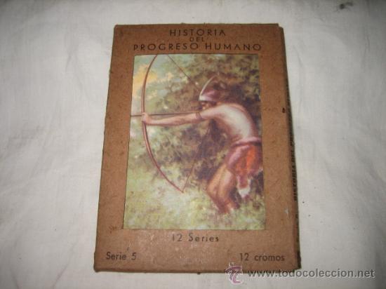 Coleccionismo cromos antiguos: HISTORIA DEL PROGRESO HUMANO  SERIE II  12 CROMOS  DEL N&ordm; 13 AL 24 - Foto 1