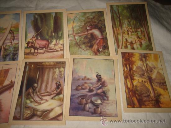 Coleccionismo cromos antiguos: HISTORIA DEL PROGRESO HUMANO  SERIE II  12 CROMOS  DEL N&ordm; 13 AL 24 - Foto 3