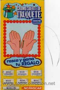 Coleccionismo cromos antiguos: DANONE - CROMO SUERTE DE TRUQUETE - 1985 - Foto 1
