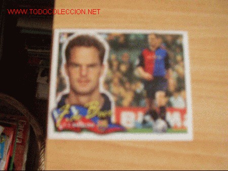 Coleccionismo cromos antiguos: BAR&Ccedil;A: FRANK DE BOER. ESTE 2000-01 - Foto 1