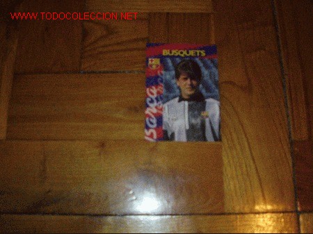 Coleccionismo cromos antiguos: BAR&Ccedil;A PANINI CARDS 96-97: BUSQUETS - Foto 1