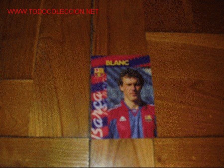 Coleccionismo cromos antiguos: BAR&Ccedil;A PANINI CARDS 96-97: BLANC - Foto 1