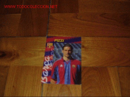 Coleccionismo cromos antiguos: BAR&Ccedil;A PANINI CARDS 96-97: PIZZI - Foto 1