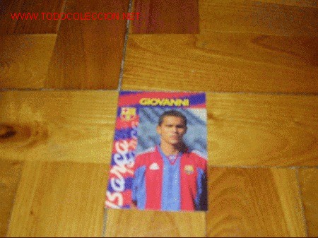 Coleccionismo cromos antiguos: BAR&Ccedil;A PANINI CARDS 96-97: GIOVANNI - Foto 1