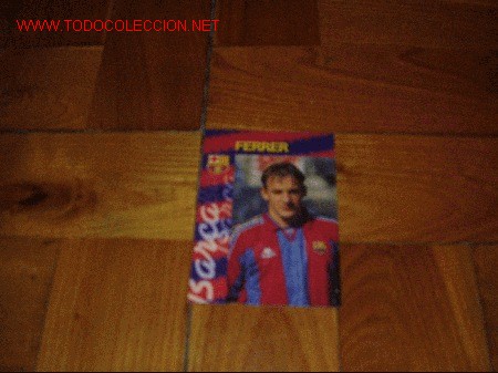 Coleccionismo cromos antiguos: BAR&Ccedil;A PANINI CARDS 96-97: FERRER - Foto 1