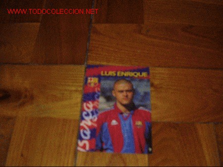 Coleccionismo cromos antiguos: BAR&Ccedil;A PANINI CARDS 96-97: LU&Iacute;S ENRIQUE - Foto 1