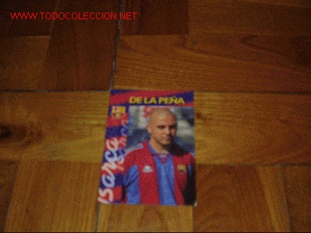 Coleccionismo cromos antiguos: BAR&Ccedil;A PANINI CARDS 96-97. IV&Aacute;N DE LA PE&Ntilde;A - Foto 1