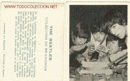 Coleccionismo cromos antiguos: (CRO-25) CROMOS DE THE BEATLES A 3 EUROS LA UNIDAD.