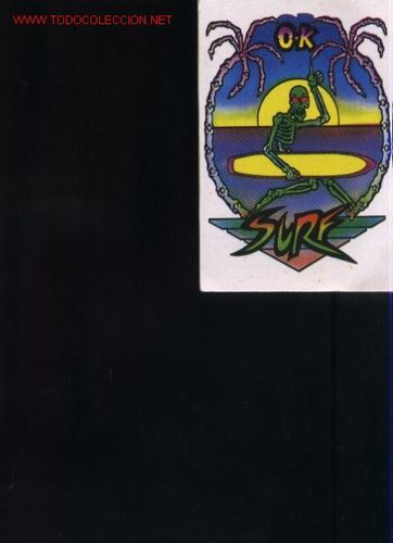 Coleccionismo Cromos antiguos: bollycao skateboards