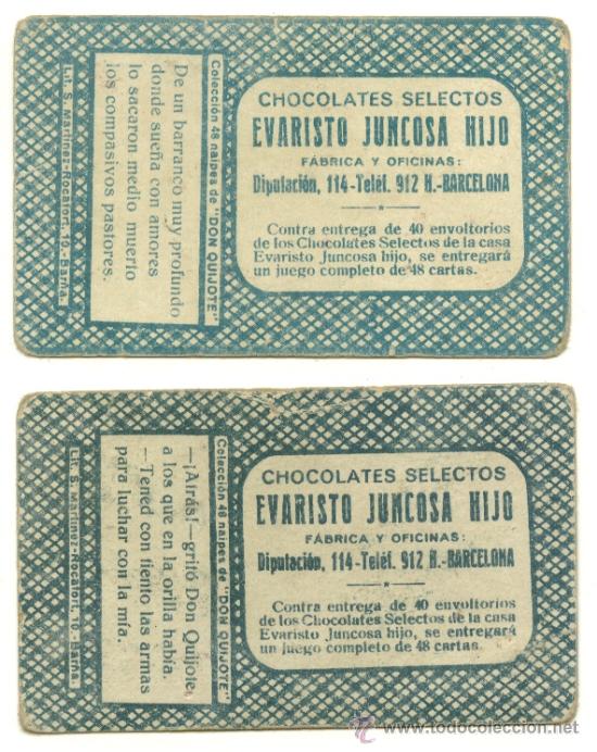 Coleccionismo cromos antiguos: 2 cartas, evaristo juncosa - Foto 2