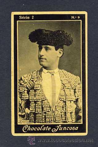 Coleccionismo cromos antiguos: Cromo de TOROS de Chocolates Juncosa: FABRILO (Serie 2 num.9) - Foto 1