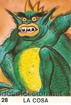 Coleccionismo cromos antiguos: CROMO SUPER MONSTRUOS N&ordm; 28 LA COSA - Foto 1