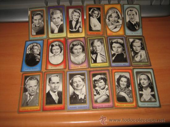 Coleccionismo Cromos antiguos: 22 CROMOS  FILM  FAVORITES