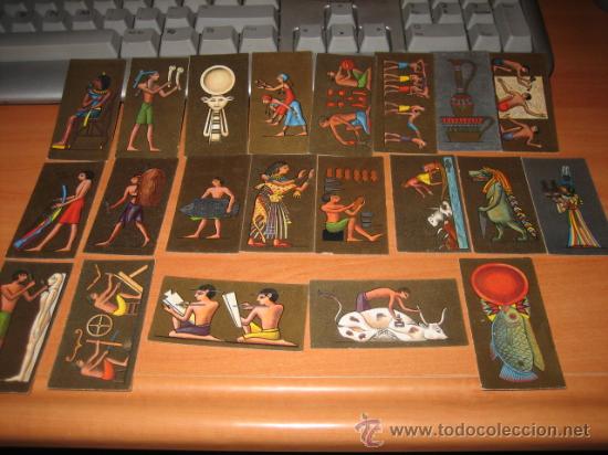 Coleccionismo Cromos antiguos: 21 CROMOS ANCIENT EGYPT COLECCION CIGARRILLOS CAVANDERS LTD LONDON