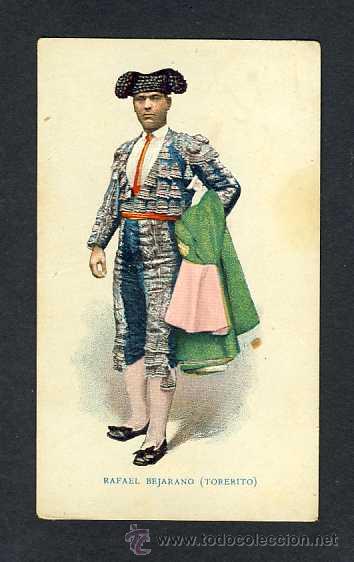 Coleccionismo cromos antiguos: Cromo de toros: Rafael Bejarano (Torerito) - Foto 1