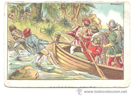 Coleccionismo cromos antiguos: CROMO CRISTOBAL COLON CHOCOLATE JUNCOSA N&ordm;45 - Foto 1