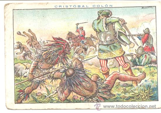 Coleccionismo cromos antiguos: CROMO CRISTOBAL COLON CHOCOLATE JUNCOSA N&ordm; 98 - Foto 1