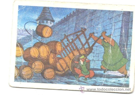 Coleccionismo Cromos antiguos: CROMO ROBIN HOOD WALT DISNEY 7CMX5CM 190