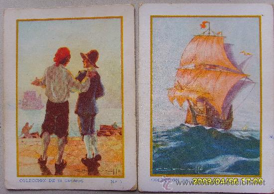 Coleccionismo cromos antiguos: ROBINSON CRUSOE 23 cromos de 24 colecc..Chocolates E.Juncosa - Foto 1