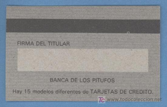 Coleccionismo cromos antiguos: Cromo - Tarjeta - Pitufos - Foto 2