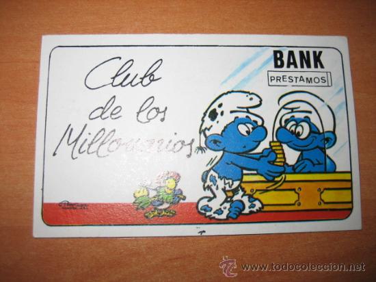 Coleccionismo cromos antiguos: CROMO TARJETA PITUFOS - Foto 1