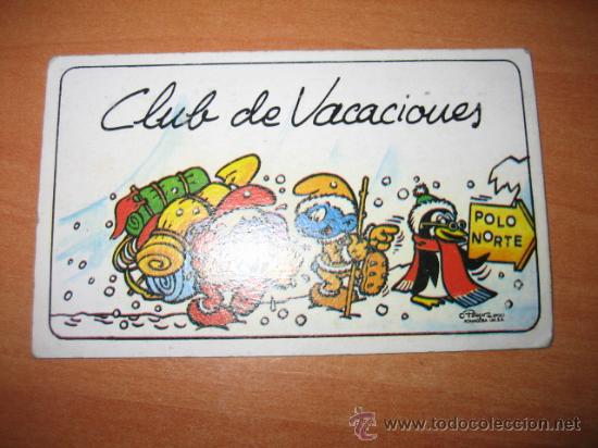 Coleccionismo cromos antiguos: CROMO TARJETA PITUFOS - Foto 1