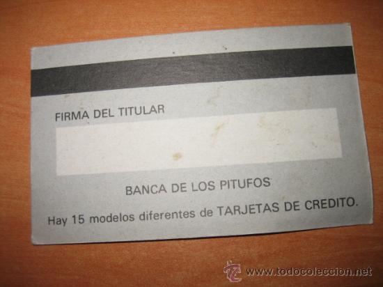 Coleccionismo cromos antiguos: CROMO TARJETA PITUFOS - Foto 2