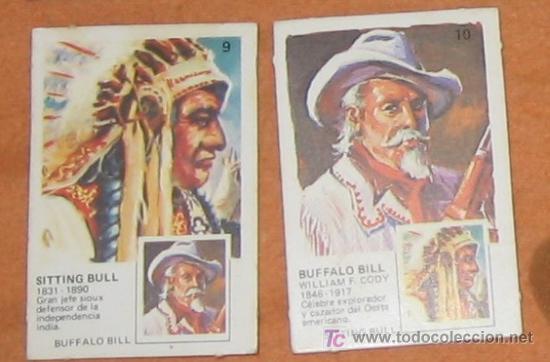 Collectable Antique Stickers: parejas famosas ortiz buffalo bill toro sentado 9 10