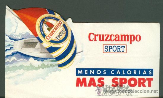 Coleccionismo cromos antiguos: PEGATINA CRUZCAMPO. - Foto 1