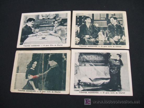 Collectionnisme Cartes &agrave; collectionner anciennes: 4 CROMOS - TIEMPOS MODERNOS - NUMEROS 9, 14, 22 Y 31
