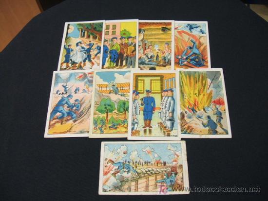 Sammeln alte Sammelbilder: LOTE DE 9 CROMOS - SIN NOVEDAD EN EL FRENTE . CHOCOLATES MONRABA (REUS)