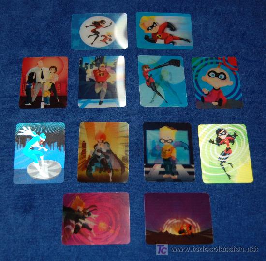 Coleccionismo cromos antiguos: Los increibles - Set completo de cromos 3D - Foto 1